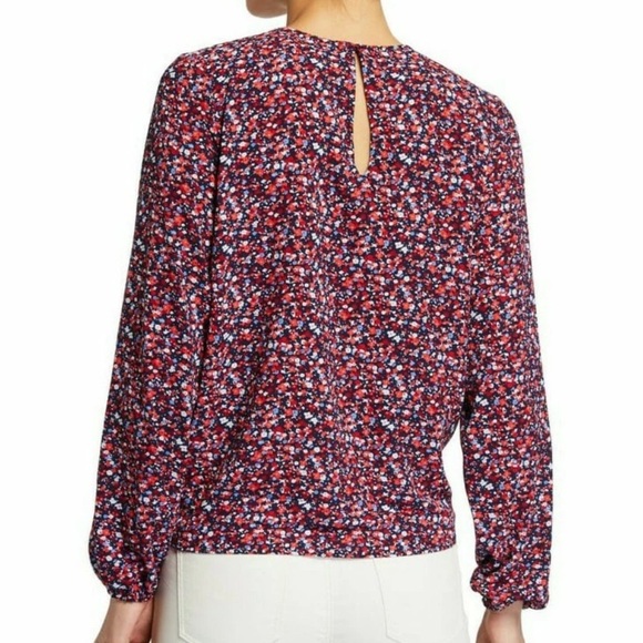 Michael Kors Scarlet Tie Keyhole Blouse - Picture 2 of 12